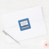 ontslagpremie vierkante sticker (Envelop)