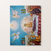 Ontslaping van het icoon van Theotokos (Maagd Mari Legpuzzel (Verticaal)