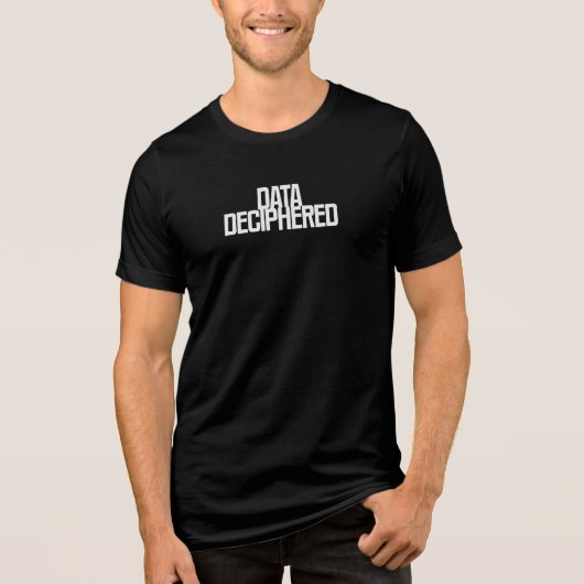 Ontsleutelde Data | Complexe Informatie Duidelijkh Tri-Blend Shirt (Voorkant)