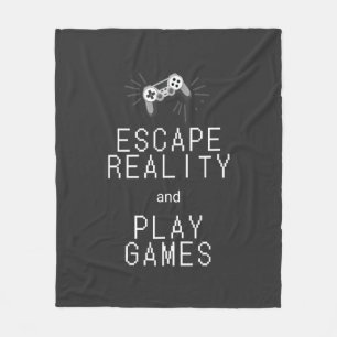 Ontsnap aan de Realiteit Speel Games Retro Fleece Deken