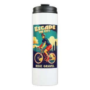 Ontsnap aan de stadsrit Gravel Fietsen Thermosbeker