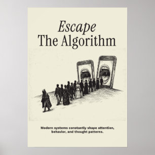 Ontsnap aan het Algoritme Poster