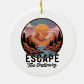 Ontsnap aan het gewone - Natuur avontuur Keramisch Ornament (Achterkant)