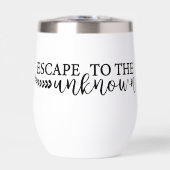 Ontsnap naar de onbekende Travel Mug Geïsoleerd (Voorkant)