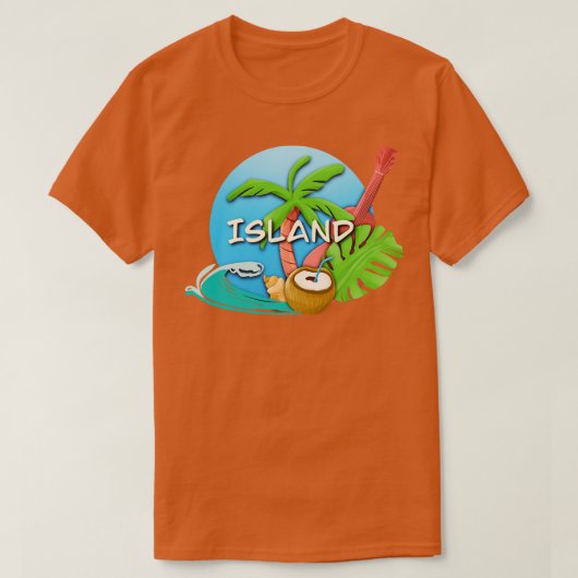 Ontsnap naar je droomeiland TShirt (Design voorkant)