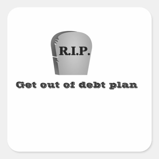 Ontsnap uit Debt Plan Stickers (Voorkant)