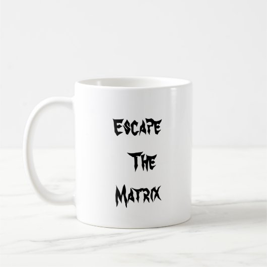 Ontsnappen aan de matrix mok (met andrew tate erop (Links)