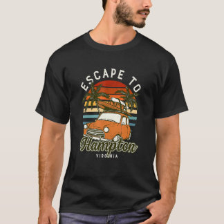 Ontsnappen naar Hampton Beach Virginia Ocean via S T-shirt