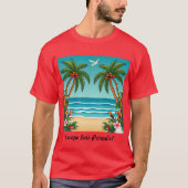 "Ontsnappen naar het paradijs" T-shirt (Voorkant)