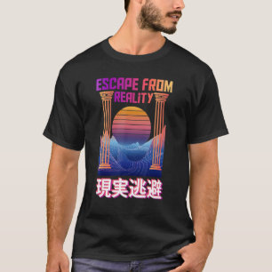 Ontsnappen van Reality Vaporwave Cloiling T-shirt