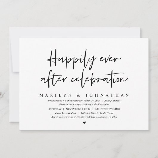 Ontsnapping Huwelijk, Gelukkig tot in Eeuwigheid F Kaart (Voorkant)