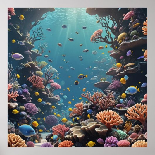 Ontsnapping van tropisch rif poster (Voorkant)