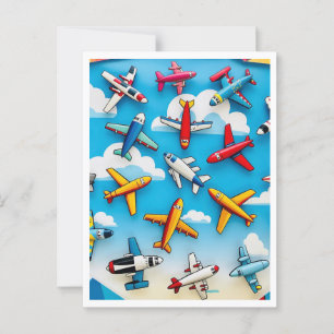 "ONTSNAPPING VANUIT DE LUCHT" BRIEFKAART