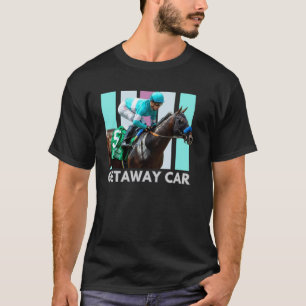 Ontsnappingsauto Paard, Paardenrennen, Del Mar, Sa T-shirt