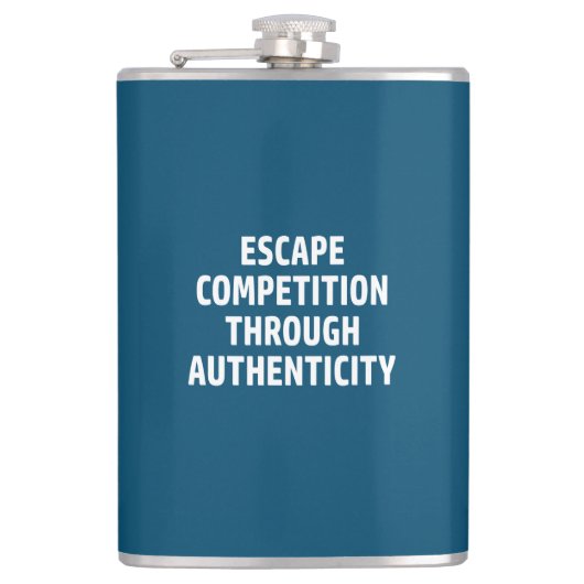 Ontsnappingsconcurrentie door authenticiteit heupfles (Voorkant)