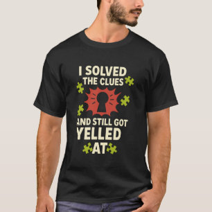 Ontsnappingsruimte Puzzelteam Kapitein Bemanning E T-shirt