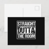 Ontsnappingsruimte Space Out Puzzel Cadeau Straigh Briefkaart (Voorkant / Achterkant)