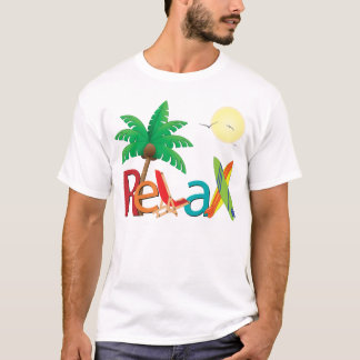 Ontspan bij de strand t-shirt