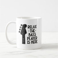 Ontspan de bassist is hier grappige muziek