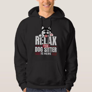 Ontspan de Dog Sitter hier in de vergadering Hoodie