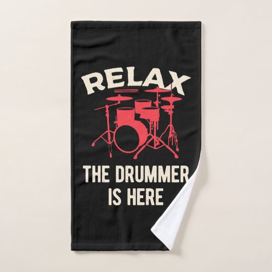 Ontspan de drummer hier handdoek (Handdoek)