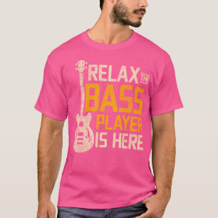 Ontspan de speler van de Bass hier gitaar Bass T-shirt