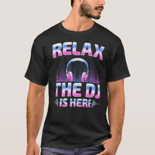 Ontspan DJ hier DJ Disk Jockey Music Player T-shirt