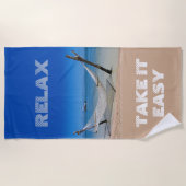Ontspan - Doe het rustig aan Strandlaken (Voorkant)