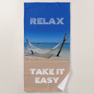 Ontspan - Doe het rustig aan Strandlaken