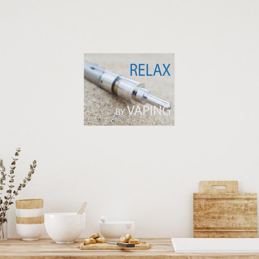 Ontspan door te dampen poster (Keuken)