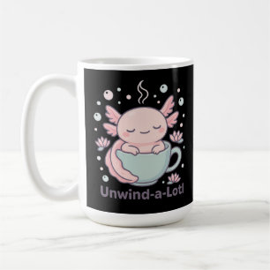 Ontspan-een-lotje Schattig Axolotl in Theekop Kawa Koffiemok