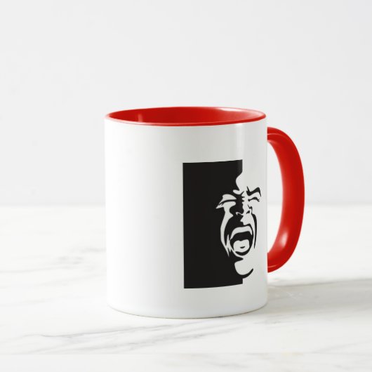 "Ontspan en accepteer de Crazy" Mok (Voorkant rechts)