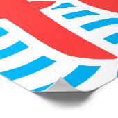 Ontspan en ga met de stroom. poster (Hoek)