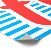 Ontspan en ga met de stroom. poster (Hoek)