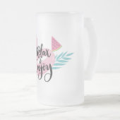 Ontspan en geniet van Flamingo Matglas Bierpul (Voorkant rechts)