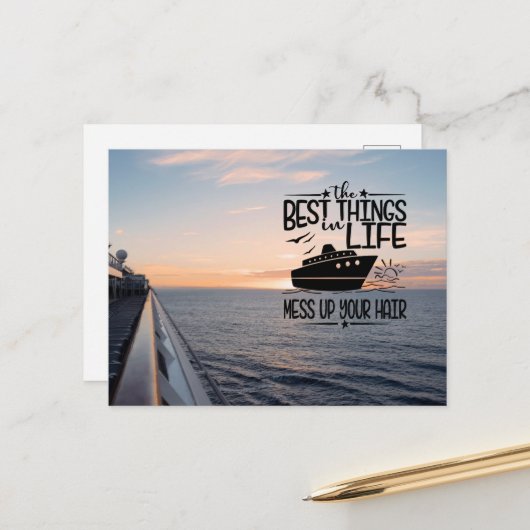 Ontspan en laat je gaan briefkaart (Voorkant / Achterkant in situ)