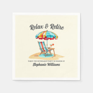 Ontspan en pensioneer Tropical Cocktail Beach Chai Servet