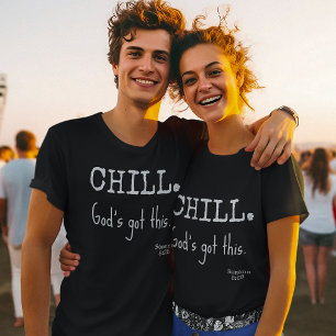 Ontspan - God heeft dit onder controle Schrift Rom T-shirt