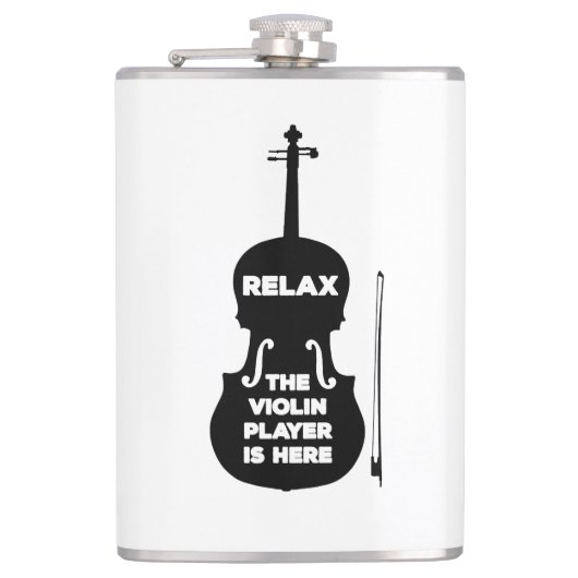Ontspan hier de Violin Player Heupfles (Voorkant)