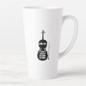 Ontspan hier de Violin Player Latte Mok (Rechts)