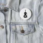 Ontspan hier de Violin Player Ronde Button 5,7 Cm (In situ)
