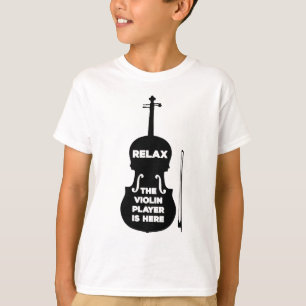 Ontspan hier de Violin Player T-shirt