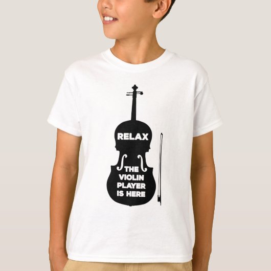 Ontspan hier de Violin Player T-shirt (Voorkant)