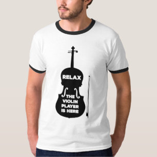 Ontspan hier de Violin Player T-shirt