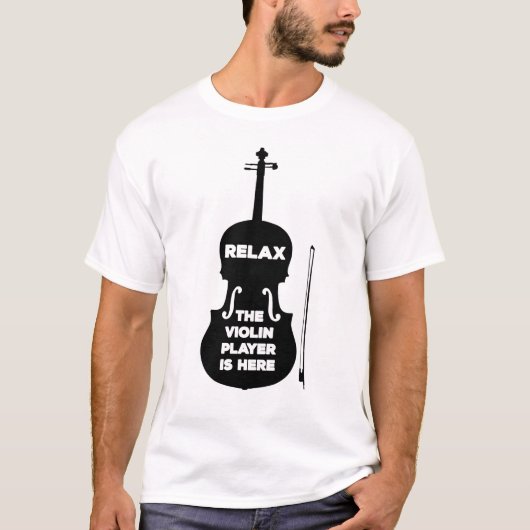 Ontspan hier de Violin Player T-shirt (Voorkant)