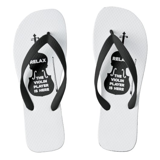 Ontspan hier de Violin Player Teenslippers (Voetbed)