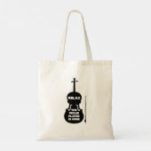 Ontspan hier de Violin Player Tote Bag (Achterkant)