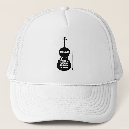 Ontspan hier de Violin Player Trucker Pet (Voorkant)