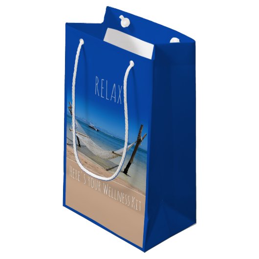 Ontspan - Hier is uw Wellness Kit Gift Bag Klein Cadeauzakje (Voorkant Gekanteld)