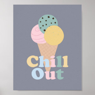 Ontspan ijs poster